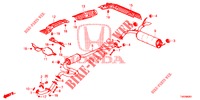 TUBO ESCAPE/SILENCIADOR (1.8L) para Honda CIVIC 1.8 COMFORT 5 portas 6 velocidades manuais 2012