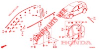 MOLDURA/PROTECTOR  para Honda CIVIC 1.8 COMFORT 5 portas automática de 5 velocidades 2012