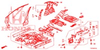PISO/PAINEIS INTERIORES  para Honda CIVIC 1.8 EXECUTIVE 5 portas 6 velocidades manuais 2012