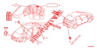 EMBLEMAS/ETIQUETAS CUIDADO  para Honda CIVIC 1.8 S 5 portas 6 velocidades manuais 2012