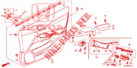 FORRO PORTA FRENTE (LH) para Honda CIVIC 1.8 S 5 portas automática de 5 velocidades 2012