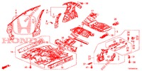 PISO/PAINEIS INTERIORES  para Honda CIVIC 1.8 EXECUTIVE 5 portas automática de 5 velocidades 2012