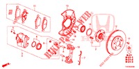 TRAVAO FRENTE  para Honda CIVIC 1.8 EXECUTIVE 5 portas automática de 5 velocidades 2012