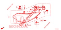 FAROL  para Honda CIVIC DIESEL 2.2 ELEGANCE 5 portas 6 velocidades manuais 2012