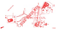 FECHOS PORTAS TRASEIRAS/MANIVELA EXTERNA  para Honda CIVIC DIESEL 2.2 ELEGANCE 5 portas 6 velocidades manuais 2012