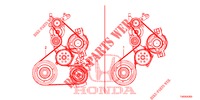 CORREIA DO ALTERNADOR(DIESEL) (2.2L) para Honda CIVIC DIESEL 2.2 S 5 portas 6 velocidades manuais 2012