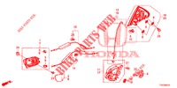 FECHOS PORTAS TRASEIRAS/MANIVELA EXTERNA  para Honda CIVIC DIESEL 2.2 S 5 portas 6 velocidades manuais 2012