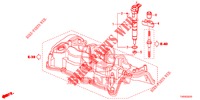 INJECTOR COMBUSTIVEL (DIESEL) (2.2L) para Honda CIVIC DIESEL 2.2 S 5 portas 6 velocidades manuais 2012