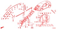 MOLDURA/PROTECTOR  para Honda CIVIC DIESEL 2.2 S 5 portas 6 velocidades manuais 2012
