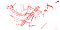 PARA CHOQUES TRASEIRO  para Honda CIVIC DIESEL 2.2 S 5 portas 6 velocidades manuais 2012