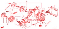 AR CONDICIONADO (COMPRESSEUR) (DIESEL) (2.2L) para Honda CIVIC DIESEL 2.2 EXECUTIVE 5 portas 6 velocidades manuais 2012