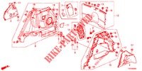 FORRO LAT. PORTA MALAS  para Honda CIVIC DIESEL 2.2 EXECUTIVE 5 portas 6 velocidades manuais 2012