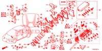 UNIDADE CONTROLO (COMPARTIMENT MOTEUR) (1) (DIESEL) (2.2L) para Honda CIVIC DIESEL 2.2 EXECUTIVE 5 portas 6 velocidades manuais 2012