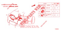 FICHA ELECTRICA (ARRIERE) para Honda CIVIC 1.4 COMFORT 5 portas 6 velocidades manuais 2013
