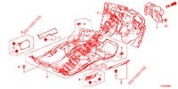 TAPETE PISO/ISOLADOR  para Honda CIVIC 1.4 EXECUTIVE 5 portas 6 velocidades manuais 2013