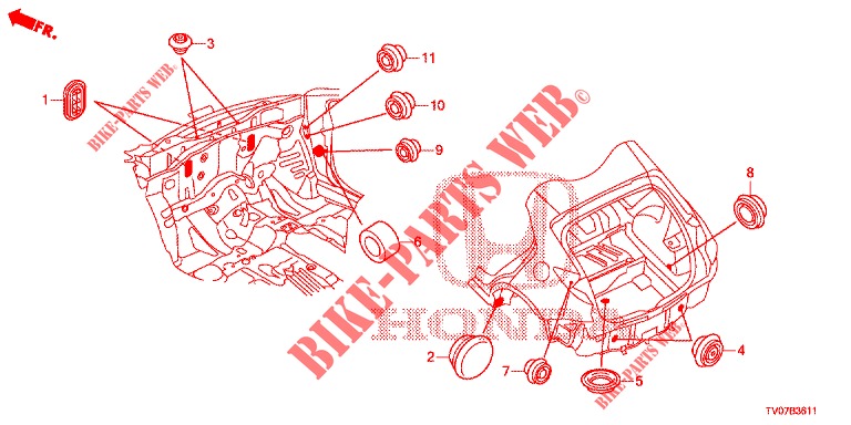 OLHAL (ARRIERE) para Honda CIVIC 1.8 EXECUTIVE 5 portas 6 velocidades manuais 2013