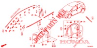 MOLDURA/PROTECTOR  para Honda CIVIC 1.8 EXECUTIVE 5 portas automática de 5 velocidades 2013