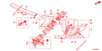LUZ TRASEIRA/LUZ MATRICULA (PGM FI)  para Honda CIVIC 1.8 EXECUTIVE 5 portas 6 velocidades manuais 2013