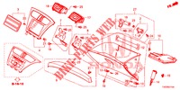 GUARNICAO INSTRUMENTOS (COTE DE PASSAGER) (LH) para Honda CIVIC DIESEL 2.2 S 5 portas 6 velocidades manuais 2013