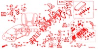UNIDADE CONTROLO (COMPARTIMENT MOTEUR) (1) (DIESEL) (2.2L) para Honda CIVIC DIESEL 2.2 S 5 portas 6 velocidades manuais 2013