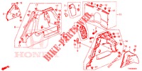 FORRO LAT. PORTA MALAS  para Honda CIVIC DIESEL 1.6 EXCLUSIVE 5 portas 6 velocidades manuais 2015