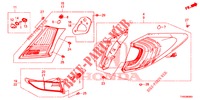 LUZ TRASEIRA/LUZ MATRICULA (PGM FI)  para Honda CIVIC DIESEL 1.6 EXCLUSIVE 5 portas 6 velocidades manuais 2015