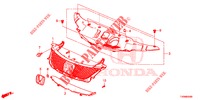 GRELHA FRENTE/MOLDURA  para Honda CIVIC 1.4 ELEGANCE 5 portas 6 velocidades manuais 2016
