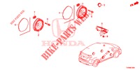 ANTENA/ALTIFALANTE  para Honda CIVIC 1.4 S 5 portas 6 velocidades manuais 2016