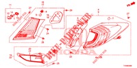 LUZ TRASEIRA/LUZ MATRICULA (PGM FI)  para Honda CIVIC 1.4 S 5 portas 6 velocidades manuais 2016