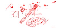 ANTENA/ALTIFALANTE  para Honda CIVIC 1.5 PRESTIGE 5 portas 6 velocidades manuais 2017