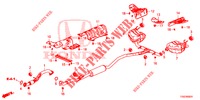 TUBO ESCAPE/SILENCIADOR (1.5L) (1) para Honda CIVIC  1.5 PRESTIGE 5 portas totalmente automática CVT 2017