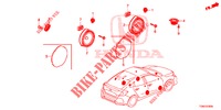 ANTENA/ALTIFALANTE  para Honda CIVIC DIESEL 1.6 ENTRY 5 portas 6 velocidades manuais 2018