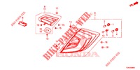 LUZ TRASEIRA/LUZ MATRICULA (PGM FI)  para Honda CIVIC DIESEL 1.6 MID 5 portas 6 velocidades manuais 2018