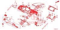 GUARNICAO INSTRUMENTOS (COTE DE CONDUCTEUR) (LH) para Honda CIVIC DIESEL 1.6 MID Black Edition 5 portas automática de 9 velocidades 2018