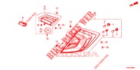 LUZ TRASEIRA/LUZ MATRICULA (PGM FI)  para Honda CIVIC DIESEL 1.6 S 5 portas automática de 9 velocidades 2018