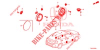 ANTENA/ALTIFALANTE  para Honda CIVIC DIESEL 1.6 TOP 5 portas 6 velocidades manuais 2018