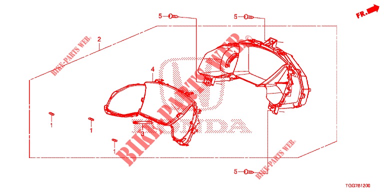 VELOCIMETRO  para Honda CIVIC TYPE R 5 portas 6 velocidades manuais 2017