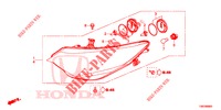 FAROL  para Honda CIVIC TOURER DIESEL 1.6 S 5 portas 6 velocidades manuais 2014
