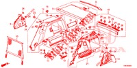 FORRO LAT. PORTA MALAS  para Honda CIVIC TOURER DIESEL 1.6 S 5 portas 6 velocidades manuais 2014