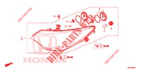 FAROL  para Honda CIVIC TOURER DIESEL 1.6 EXECUTIVE 5 portas 6 velocidades manuais 2014