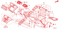 GUARNICAO INSTRUMENTOS (COTE DE PASSAGER) (LH) para Honda CIVIC TOURER DIESEL 1.6 EXECUTIVE 5 portas 6 velocidades manuais 2014
