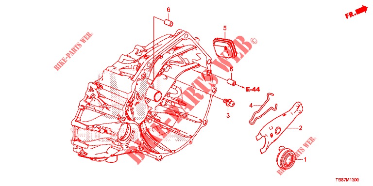 DESENGATE EMBRAIAGEM (DIESEL) para Honda CIVIC TOURER DIESEL 1.6 EXECUTIVE 5 portas 6 velocidades manuais 2014