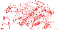 FORRO LAT. PORTA MALAS  para Honda CIVIC TOURER 1.8 COMFORT 5 portas 6 velocidades manuais 2014