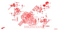 APOIOS MOTOR (AT) para Honda CIVIC TOURER 1.8 COMFORT 5 portas automática de 5 velocidades 2014