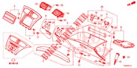 GUARNICAO INSTRUMENTOS (COTE DE PASSAGER) (LH) para Honda CIVIC TOURER 1.8 LIFESTYLE 5 portas 6 velocidades manuais 2014