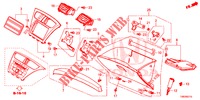 GUARNICAO INSTRUMENTOS (COTE DE PASSAGER) (LH) para Honda CIVIC TOURER 1.8 LIFESTYLE 5 portas automática de 5 velocidades 2014