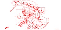 FORRO PORTA TRASEIRA/ FORRO PAINEL TRASEIRO(2 PORTAS)  para Honda CIVIC TOURER DIESEL 1.6 EXECUTIVE 5 portas 6 velocidades manuais 2015