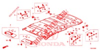 FORRO TECTO  para Honda CIVIC TOURER 1.8 COMFORT 5 portas automática de 5 velocidades 2015