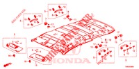 FORRO TECTO  para Honda CIVIC TOURER 1.8 EXECUTIVE 5 portas 6 velocidades manuais 2015