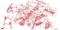 FORRO LAT. PORTA MALAS  para Honda CIVIC TOURER 1.8 LIFESTYLE 5 portas automática de 5 velocidades 2015